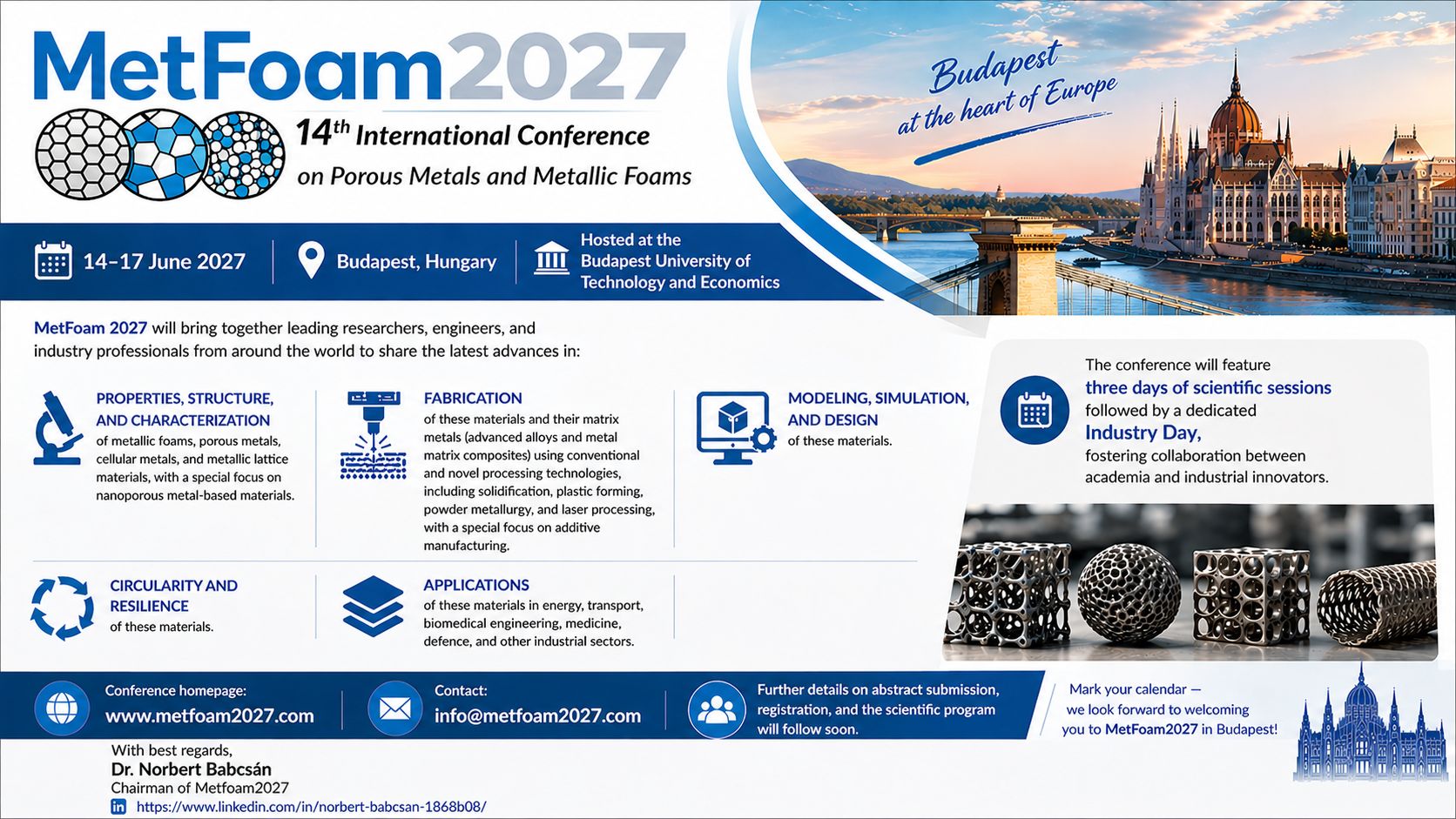 MetFoam 2027 Conference Poster
